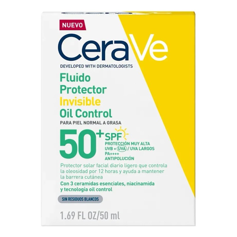 Cerave Fluido Protector Invisible Oil Control 50FPS 50ml