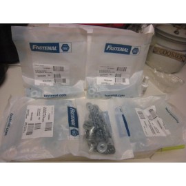 Fastenal 5 Fastenal 1133004 1/4" x 0.734" OD Zinc Finish Steel USS Flat Washer QTY 500 tl