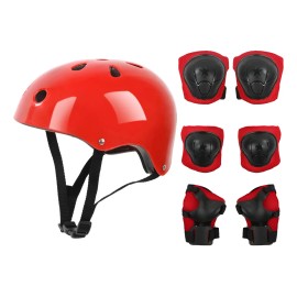 7pzas Kit De Proteccion Rodilla Codo Mano Patinaje Para Niño