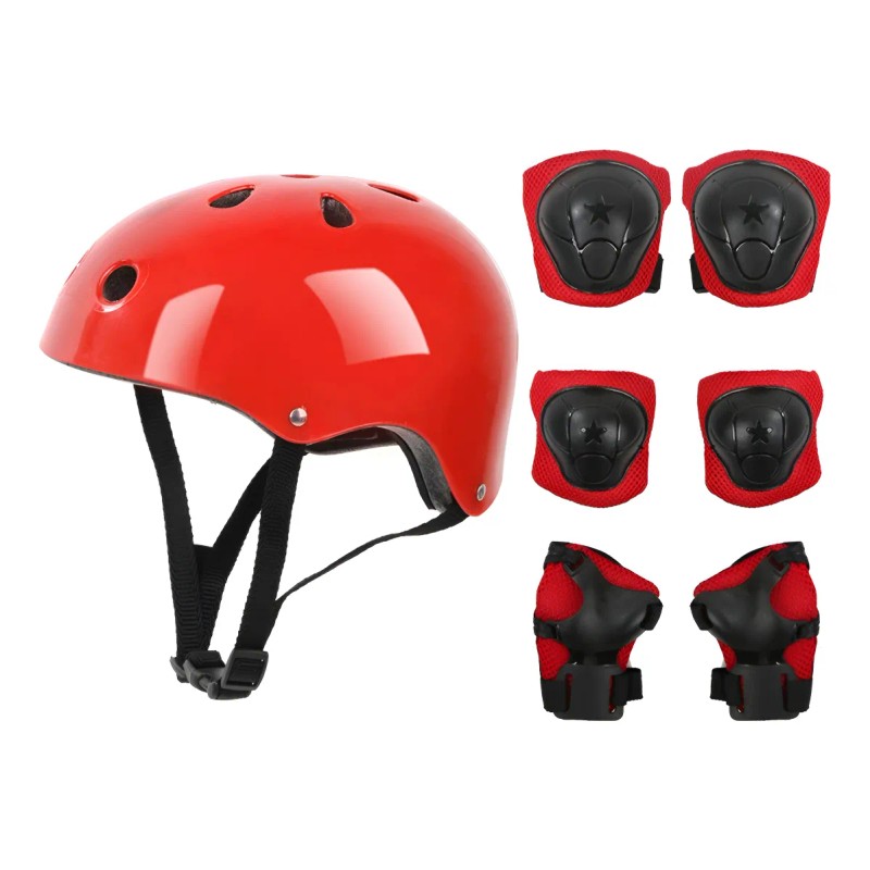 7pzas Kit De Proteccion Rodilla Codo Mano Patinaje Para Niño