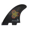 FCS II CI Upright Tri Fin Set (Black, Medium)