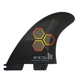 FCS II CI Upright Tri Fin Set (Black, Medium)