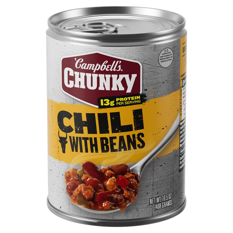 Campbell's Chunky Chili with Beans, 16.5 oz Can (Case of