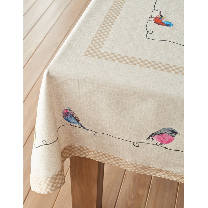 Maison d' Hermine Tablecloth 100% Cotton Table Cover Decorative Washable