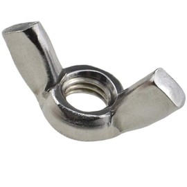 M6 Wing Butterfly Nut Stainless Steel (Pack of 5) Hand Twist Tighten Ear Hurricane Screws for Threaded Bolts – Fasteners Nuts Heavy Duty Certified Standard ISO965 DIN315 M6 Wingnuts (12.9mm x 27.8mm)