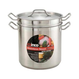 Winco SSDB-12 12 Qt. Master Cook Double Boiler W/ Cover, Stainless - Double Boilers-SSDB-12