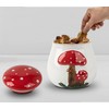 dgudgu Airtight Cookie Jar Mushroom Cookie Jar With Lid Ceramic
