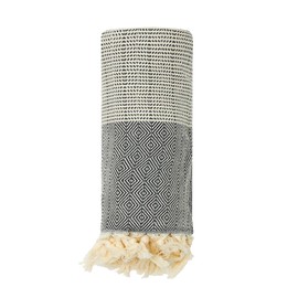 Get Sunkissed Sandless Beach Towel Throw | Sand Resistant | 100% Turkish Cotton Throw Blanket, Quick-Dry Sandless, Boho Breathable Durable Travel Blanket for Beach, Picnic, Camping 78”x87” (El Nido)