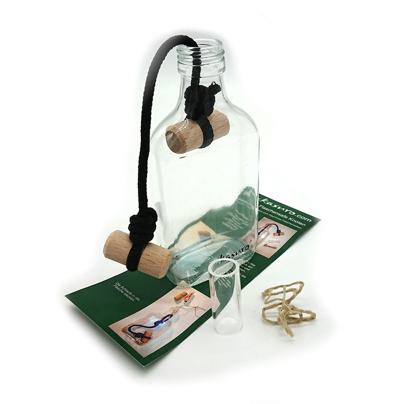 kasuro Bottle Puzzle Money Box with Knots