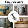 4PCS Cabinet Door Hinges Frameless Full Overlay Soft Close Hinge