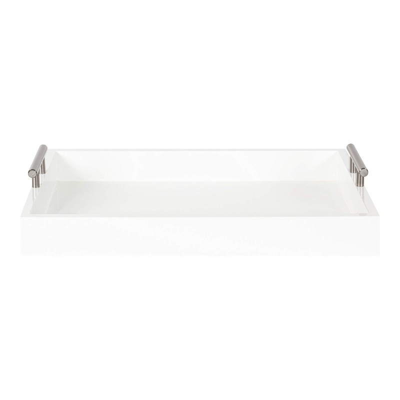Kate and Laurel Lipton Modern Rectangular Tray, 16.5 x 12.25,