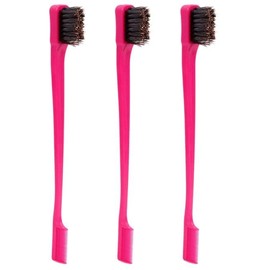 Double-Sided Gentle Edges Brush & Comb Combo 2 in 1 (3 Pack)
