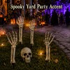 Halloween Skeleton Yard Decoration – 5-Piece Skull & Bone Ground