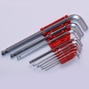 High-Quality 9-Piece Ball-End Hex L-Wrench Tool Set Small 2ea
