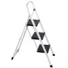 Segawe 3 Step Ladder Lightweight Folding Step Stool with Wide