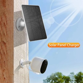 Solar Panel for Security Camera, 4W 5V Waterproof Solar Charger Camera Solar Panel Charger for Arlo Pro 4 Ultra 2 Pro 3 Ultra Pro 5S Pro 3, 360° Adjustable Bracket