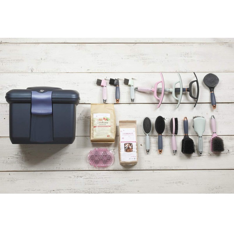 LINCOLN Synthetic Rubber Curry Comb, Blue, Large