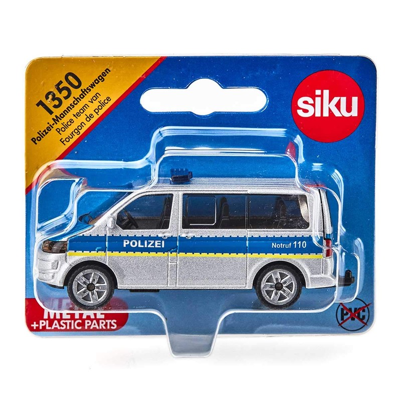 Siku 1504 Police car blue., Silver