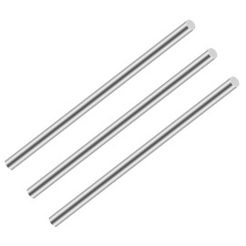 iMeistek 304 Stainless Steel Rods, 150 mm Length Diameter 5 mm Solid Stainless Steel Shaft Lathe Bar Stick for Gardening Decoration, Industrial Machines, DIY Crafts (3 Pieces)