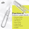 MJW Foldable Scalpel Handle No. 3 with 10 Blades Scalpel