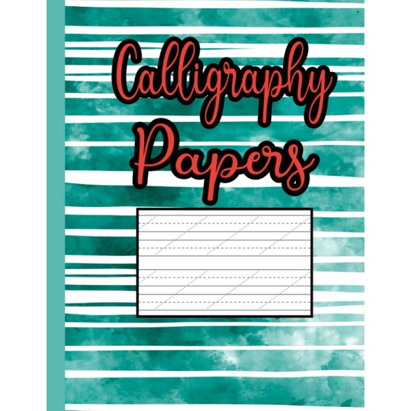 Calligraphy Papers: Slanted Angle Calligraphy Writing Papers for Beginners for