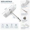 Automatic Door Closer for Interior & Exterior Doors – Adjustable
