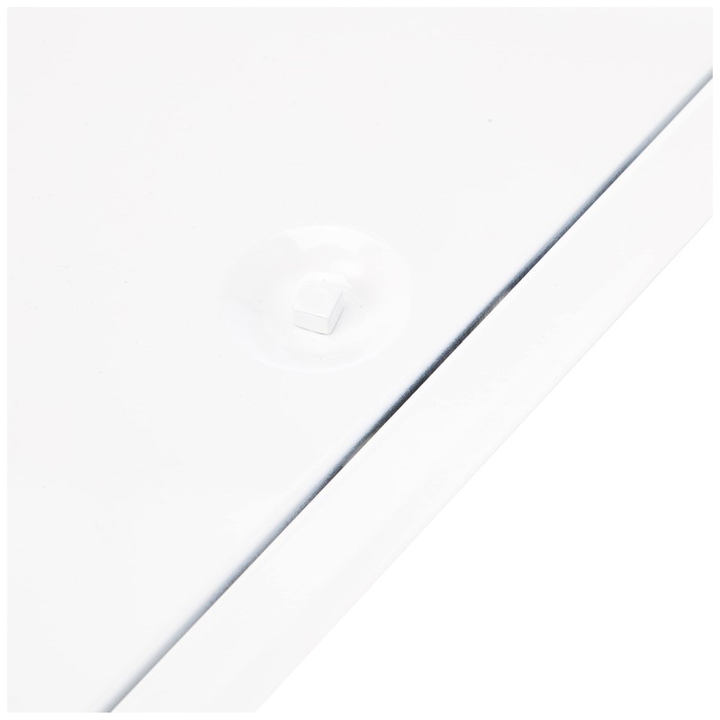 Upmann Steel Galvanised Inspection Door Softline White with Square Lock,