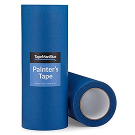 Wide Blue Painter's Tape, 12 inch x 60 yds, Made in America, Great for 3D Printing, Removes Cleanly for 21 Days