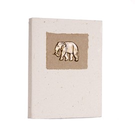 Elephant Dung Notebook | Handmade, Fair Trade & Eco Friendly Notebook | Sustainable Journal, Diary, Unlined Paper, Planner For Men and Women | Travel Diary and Notebook Alternative (Medium)