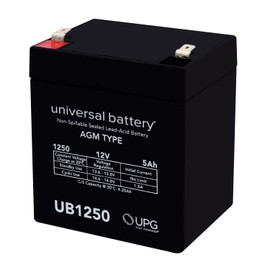 UB1250 12V 5AH Sealed Lead Acid (SLA) Battery .187 TT