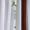 Bright Eyes Green Frog Wind Chime Hanging Decor Garden Indoor