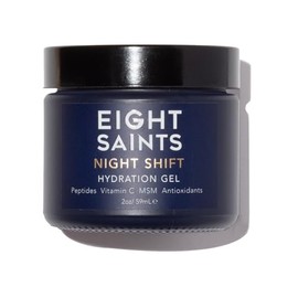 Eight Saints Night Shift - Gel hidratante facial antienvejecimiento, natural y orgánico antiarrugas, gel de noche para reducir líneas finas y arrugas, 2 onzas