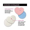Bamboobies® Washable Nursing Pads For Breastfeeding, Reusable Breast, 2 Pair