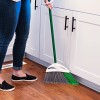 Libman 2 Piece Steel Handle Angle Broom and Dustpan Green