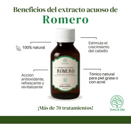 Extracto Acuoso De Romero - Uso Cosmético 60ml