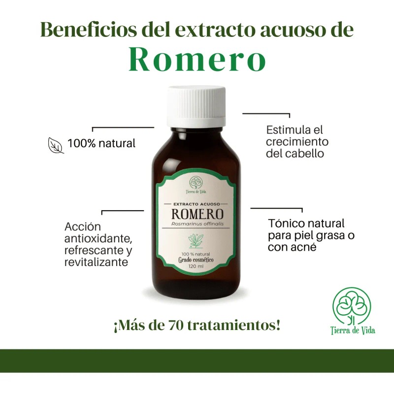 Extracto Acuoso De Romero - Uso Cosmético 60ml