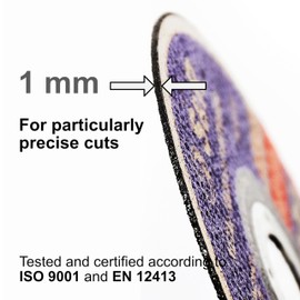 S&R 25x Ultra Thin Metal Cutting Discs 115 * 1,0mm for Angle Grinder, 1mm Thin, for Inox, Stainless Steel, Steel A60 S-BF