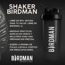 Birdman Kit 2 Vasos Shaker Para Proteína 600ml Bpa Free                                                                                               