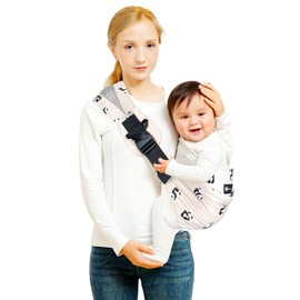 DAWRIS Baby Sling, 3D Wrap Baby Carrier, Adjustable Sling, Easy Toddler Carrier, Comfortable Baby Wrap Carrier, Baby Carrier Wrap for Newborn Up to 3-36 Months (Light)