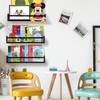 AZSKY Classic Nursery Book Shelves Black Wooden Floating Shelves Wall