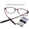 DOOViC DOOViC Blaulichtfilter Computer Lesebrille Braun Schildkröte/Eckig Rahmen Leichte Brille/Lesehilfe/Sehhilfe