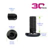 WYLWLS M6 x 10mm Flat Head Hex Socket Cap Screws