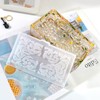 4pcs Storage Box Resin Mold DIY Production Patterned Hollow Flip