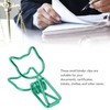 100Pcs Kitten Binder Clips Cute Animal Style Strong Clamping Hollow