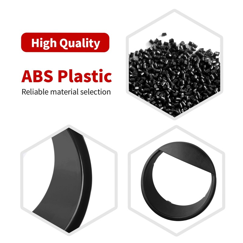 JOSHELA for Jeep JK Angry Eyes Headlight Cover Trim Fit