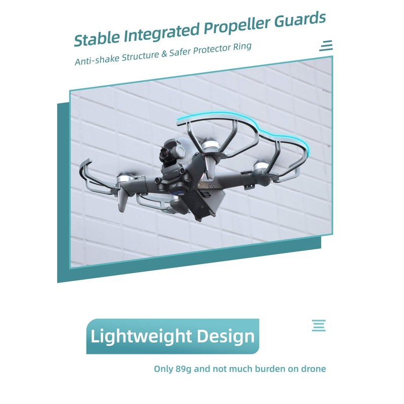Cochanvie Stable Intergated Quick-Release Propeller Guards for DJI FPV Drone
