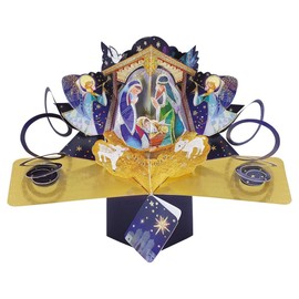 Suki Gifts XPOP055 Pop Up Greeting Card Nativity Game Christmas Multi-Coloured