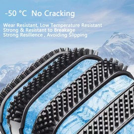 10Pack Heavy Duty Anti Skid Snow Tire Chains Car Winter Wheels Chain Universal Cable Tire Belts, 2025 Reusable TPU Non-Slip Zip Tie Tires Chain Emergency for Auto Pickup Trucks Suvs, 2.0 Version