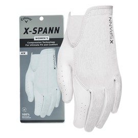 Callaway Golf X Spann Glove (Worn on Right Hand, Ladies, Small, White)
