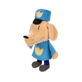 Dog Man Feature Plush, Ears Flip Up and Down, Squeeze Dogman Plush for Fun Sound Effect, Toot! Collect All Dogman Plush by JAKKS Pacific, Based on The Dog Man Movie